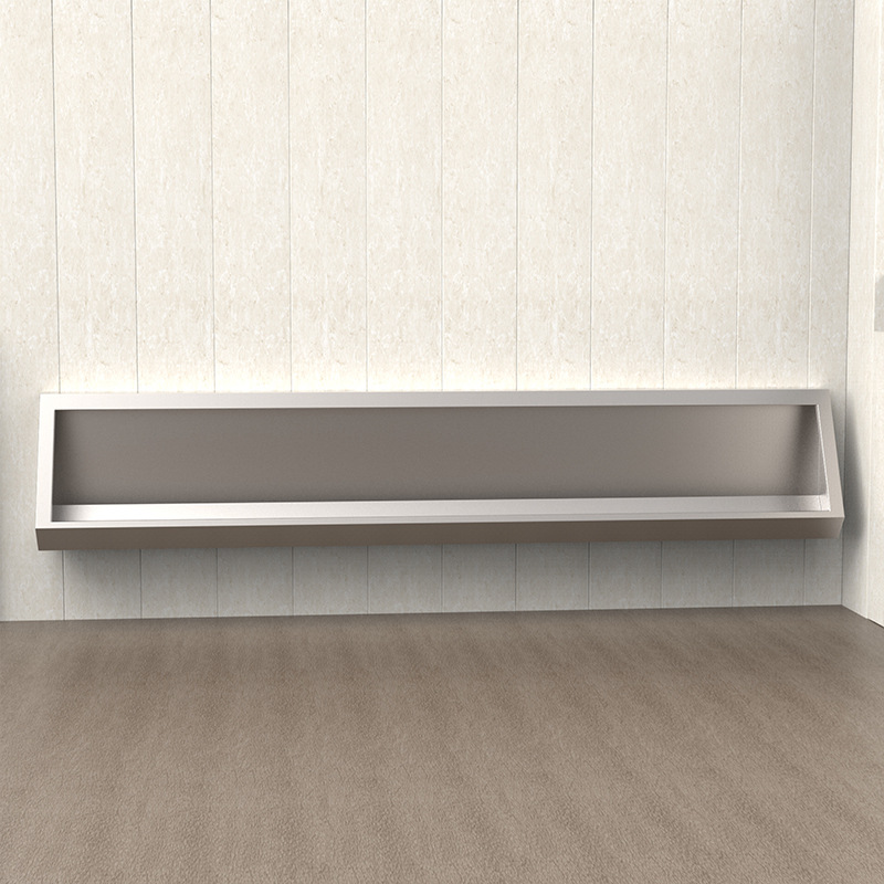 Customized stainless steel urinals, suspended wall-mounted men's toilets, and three-dimensional urinals for hospitals, prisons, and schools details Picture