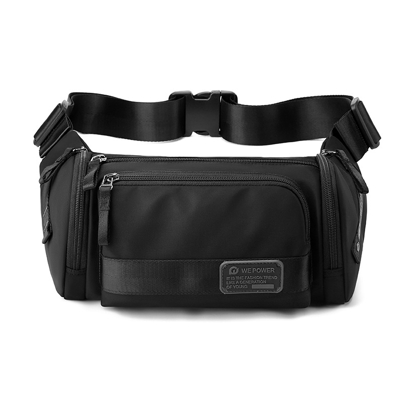 WEPOWER's new outdoor sports large capacity waist bag, waterproof multi-functional crossbody bag, durable and fashionable chest bag Item Picture