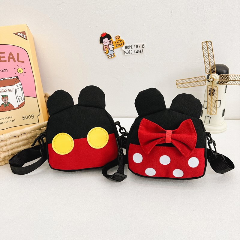 Super cute and adorable children's backpack, fashionable canvas bag, single-shoulder crossbody bag for boys and girls, stylish princess travel small bag details Picture