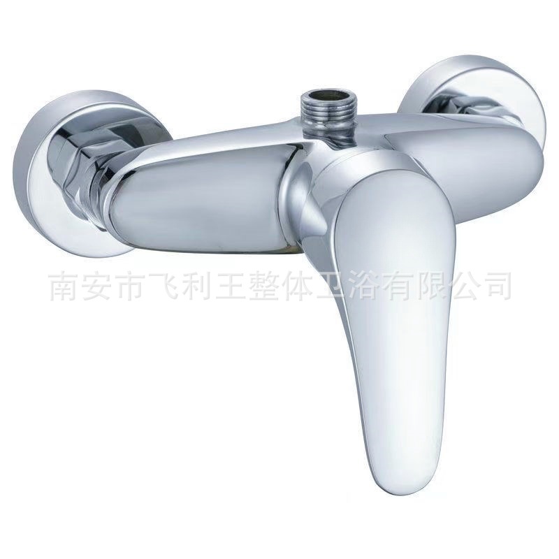 Zinc alloy shower head set, three-in-one wall-mounted concealed household cold and hot simple bathtub, mixing valve faucet full figure
