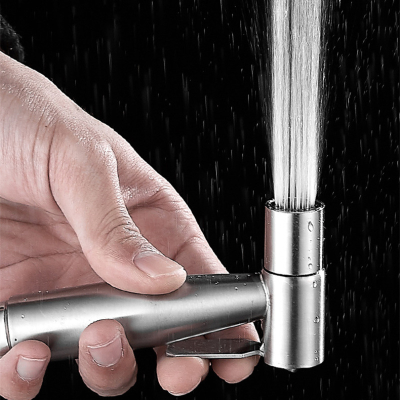Toilet spray gun flushing device, one inlet and two outlets Angle valve, telescopic water pipe hose, bathroom feminine washing nozzle, faucet Specification drawing