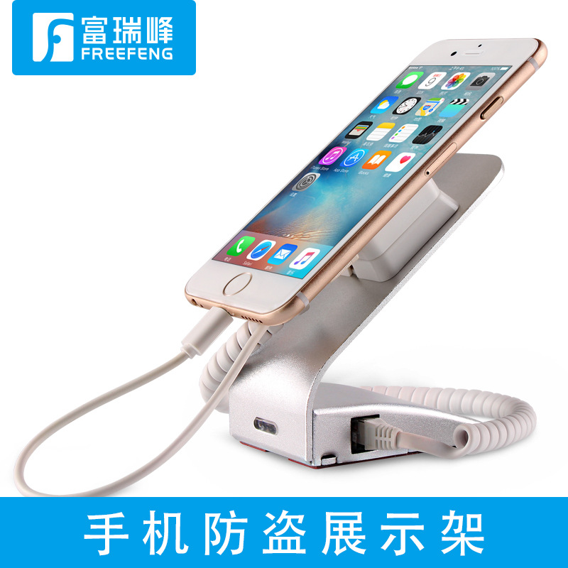 The mobile phone anti-theft display stand is suitable for the charging alarm of Xiaomi, Huawei and VIVO experience cabinets full figure