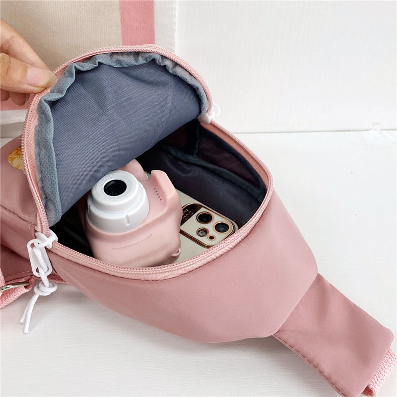 Women's crossbody bag, trendy phone anti-loss strap, fashionable and individual bag, fresh and clean canvas phone bag, single-shoulder bag Application Scenario