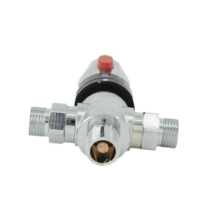 Foreign trade DN15 overall economic type pipeline thermostatic valve shower thermostatic faucet turbid water 4-point thermostatic valve cold Specification drawing