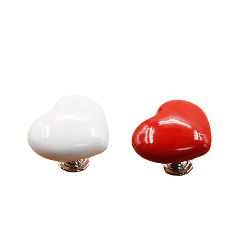 Douyin's toilet press button, heart-shaped handle, long nail art special press, flush switch, toilet Item Picture