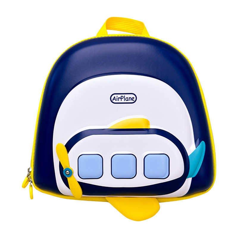 2025 Cute Little Airplane Breathable Kindergarten Children's Backpack Cartoon Airplane Schoolbag Baby Boys and Girls Backpacks Item Picture