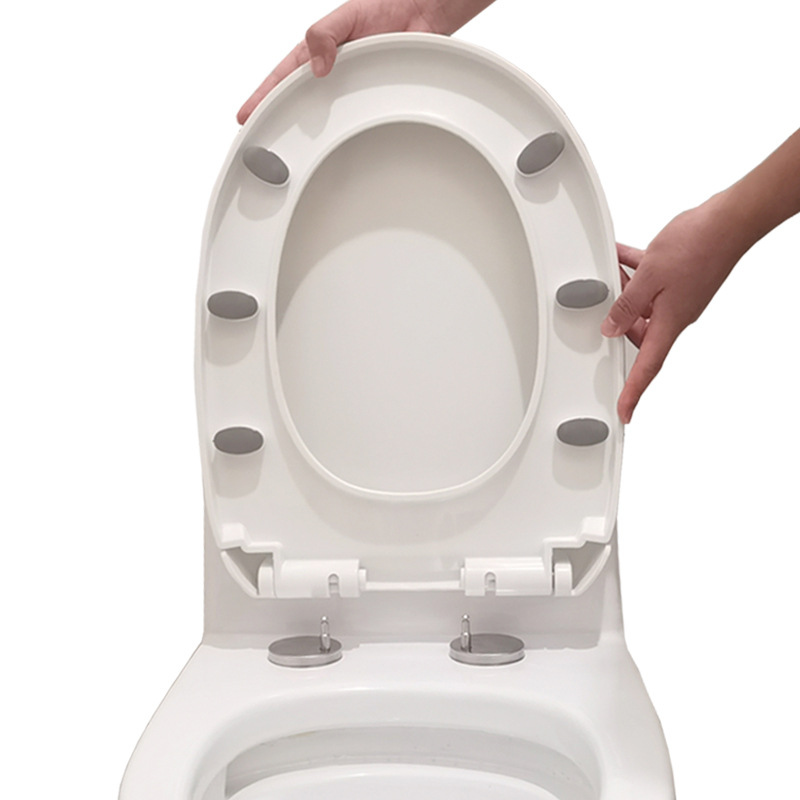 Wholesale of thickened universal toilet seat covers, slow-lowering quick-release UV type old-fashioned household toilet seat covers Item Picture