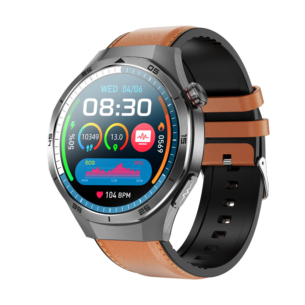 The 2025 new ET456 smartwatch features a 1.56 large AMOLED screen, ECG, Bluetooth call, heart rate and sleep mode full figure