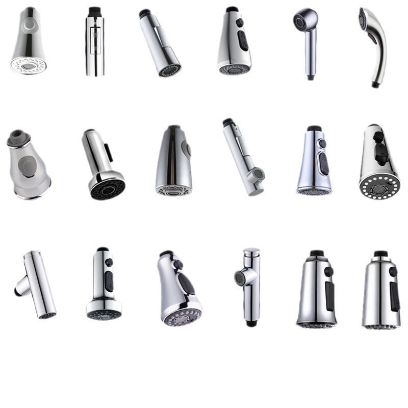 Kitchen pull-out faucet accessories, pull-out head series, sink, sink, multi-functional anti-splash water extension nozzle Item Picture
