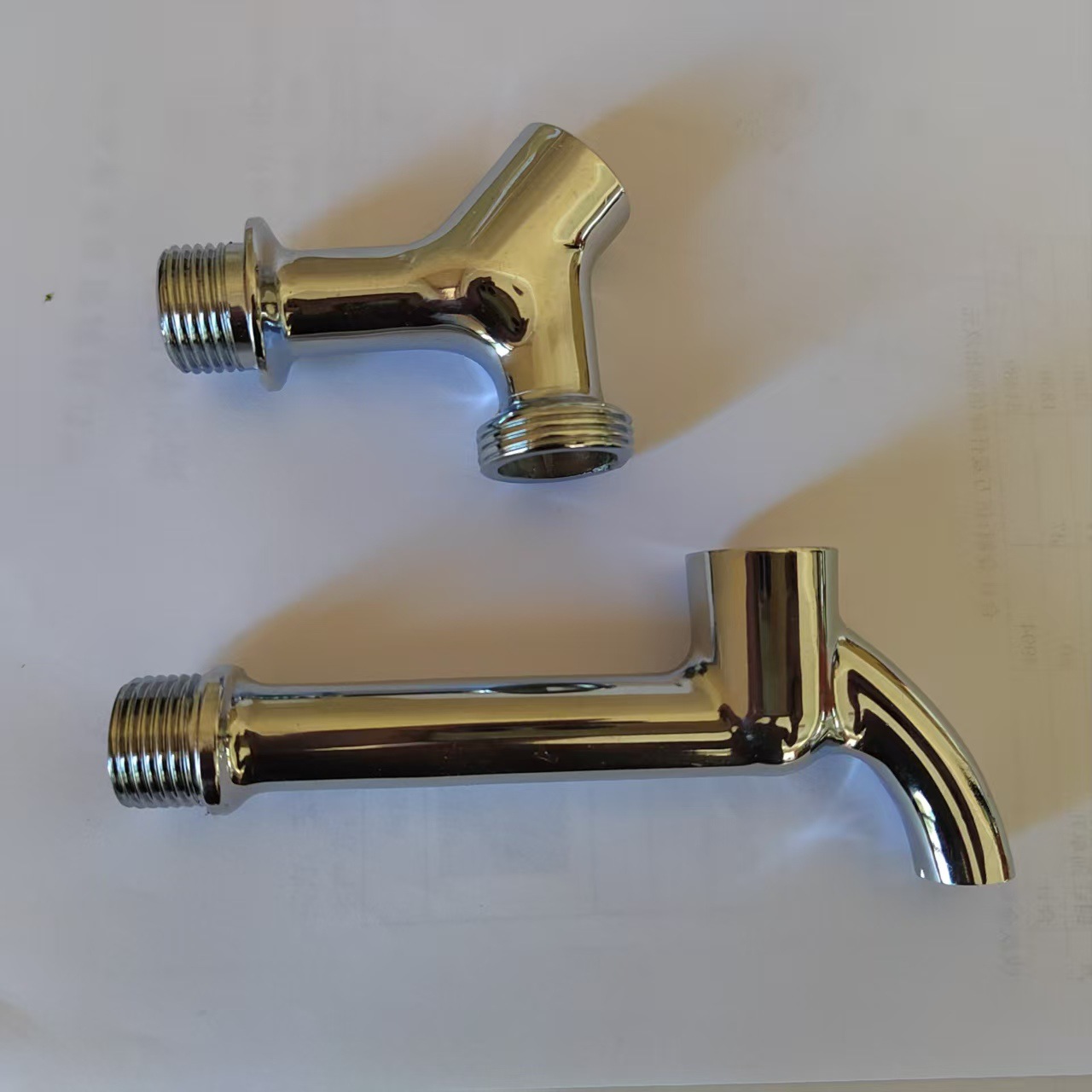 304 stainless steel faucet, household 4-point washing machine alloy faucet, copper double quick-opening mop sink, extended faucet Specification drawing