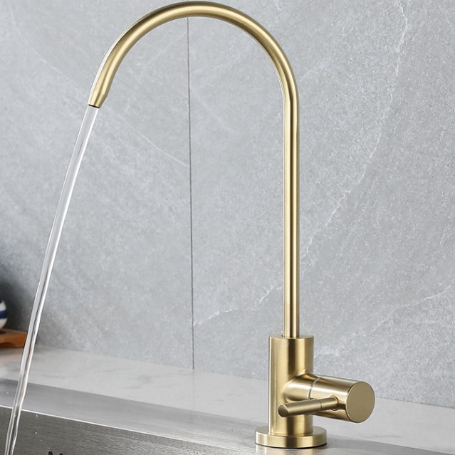 Household light luxury 304 stainless steel 201 single cooling 2-inch joint valve core direct drinking water faucet factory Specification drawing