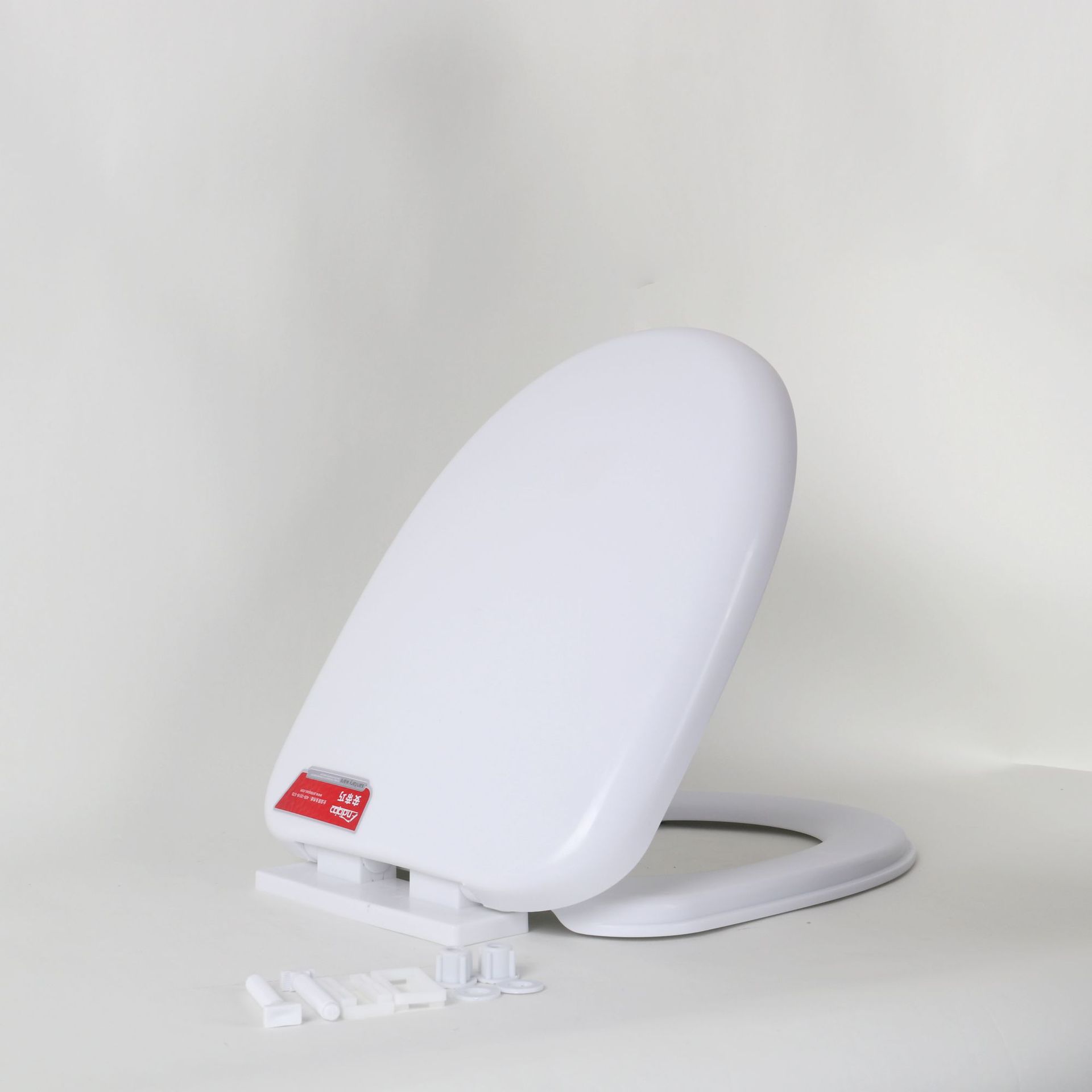 Jiujie thickened slow-lowering toilet seat cover, thickened silent slow-lowering toilet seat cover, U-shaped toilet seat cover, factory direct sales Specification drawing
