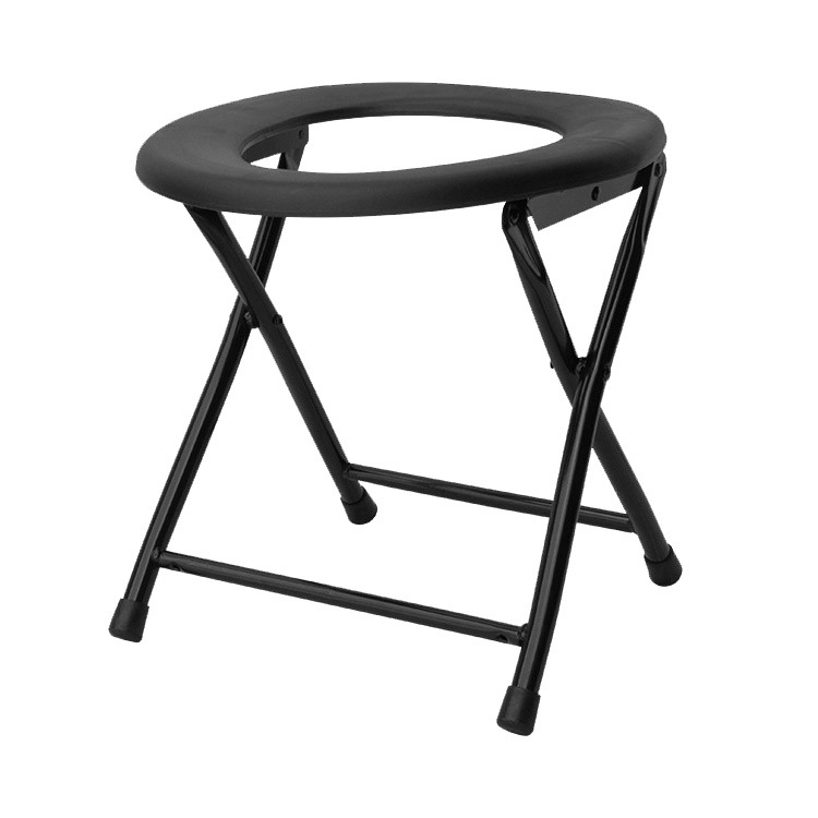 Folding toilet chair, thickened mobile simple toilet for the elderly, pregnant women and the disabled, factory direct sales Item Picture