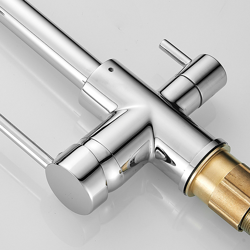 Cross-border direct drinking kitchen faucet, household copper pure water integrated faucet, kitchen sink and vegetable basin faucet wholesale Specification drawing