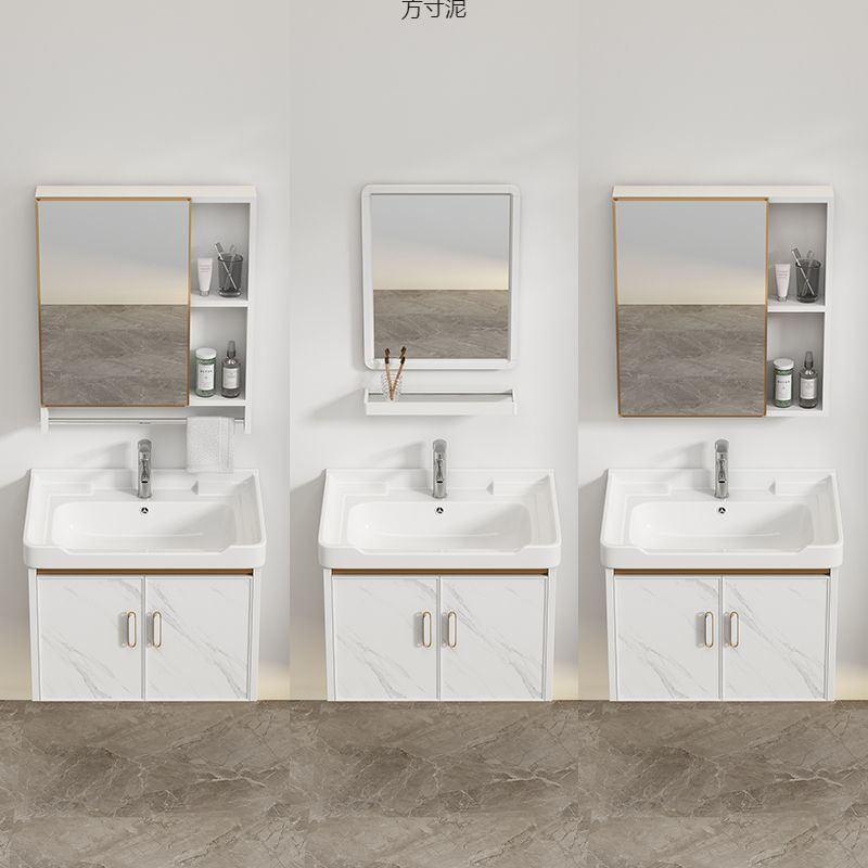 Modern space aluminum bathroom cabinet, bathroom and sanitary ware, ceramic washbasin cabinet set, washbasin, washbasin, sink and surface basin details Picture