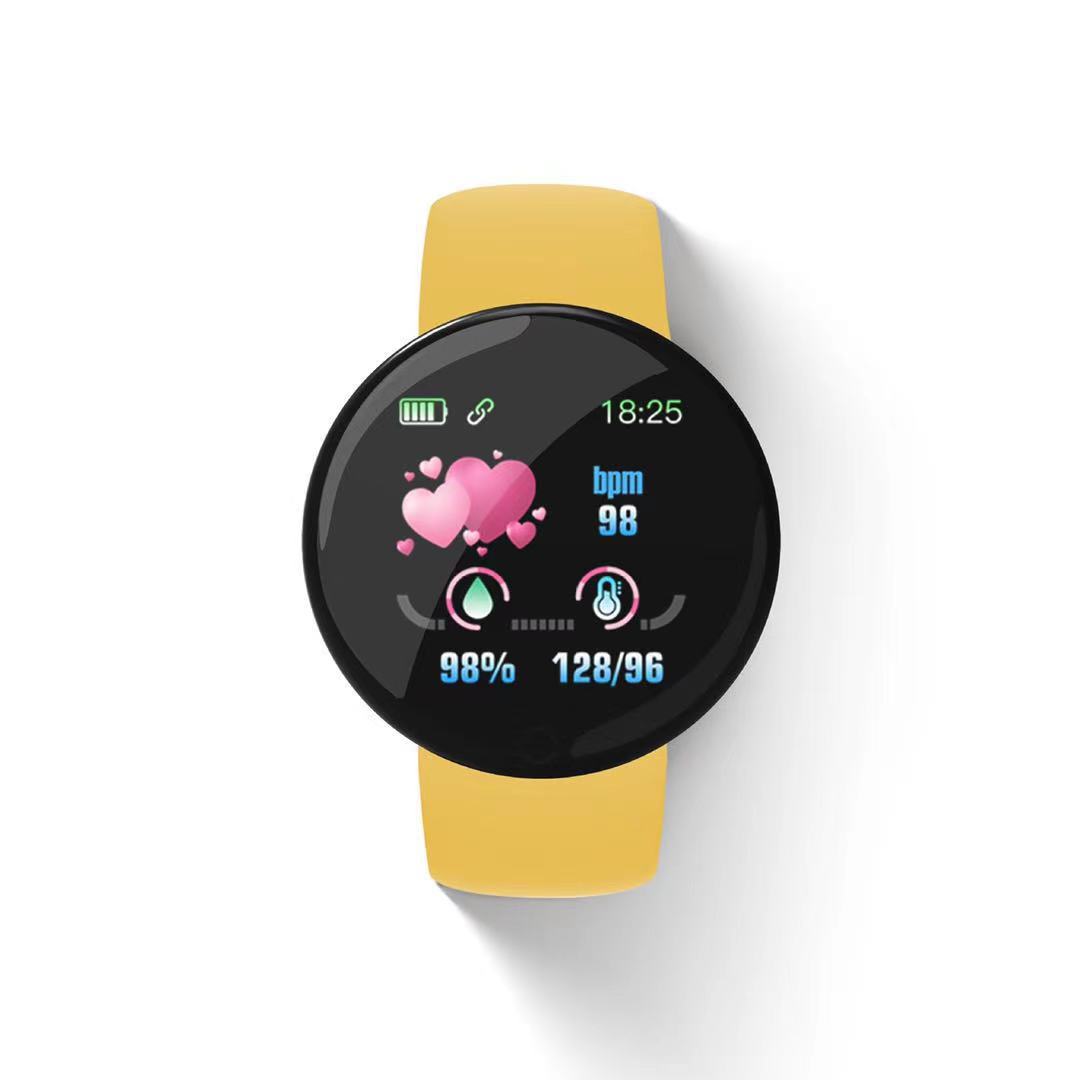 D18S Macaron smartwatch Bracelet Cross-border new model, step count, heart rate, sleep monitoring information push details Picture