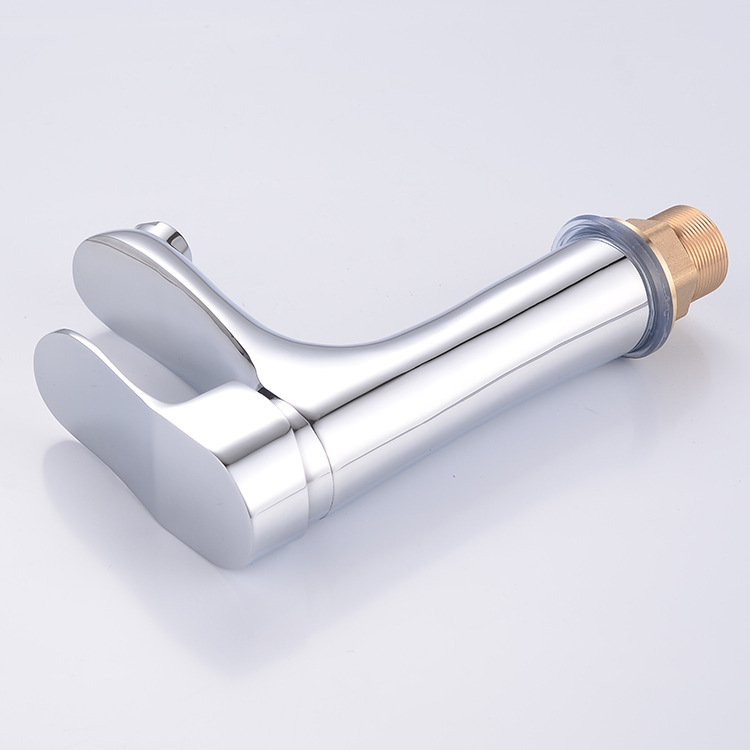 Brass single-hole washbasin, washbasin, faucet, bathroom, cold and hot water mixing valve, washbasin, washbasin faucet Application Scenario