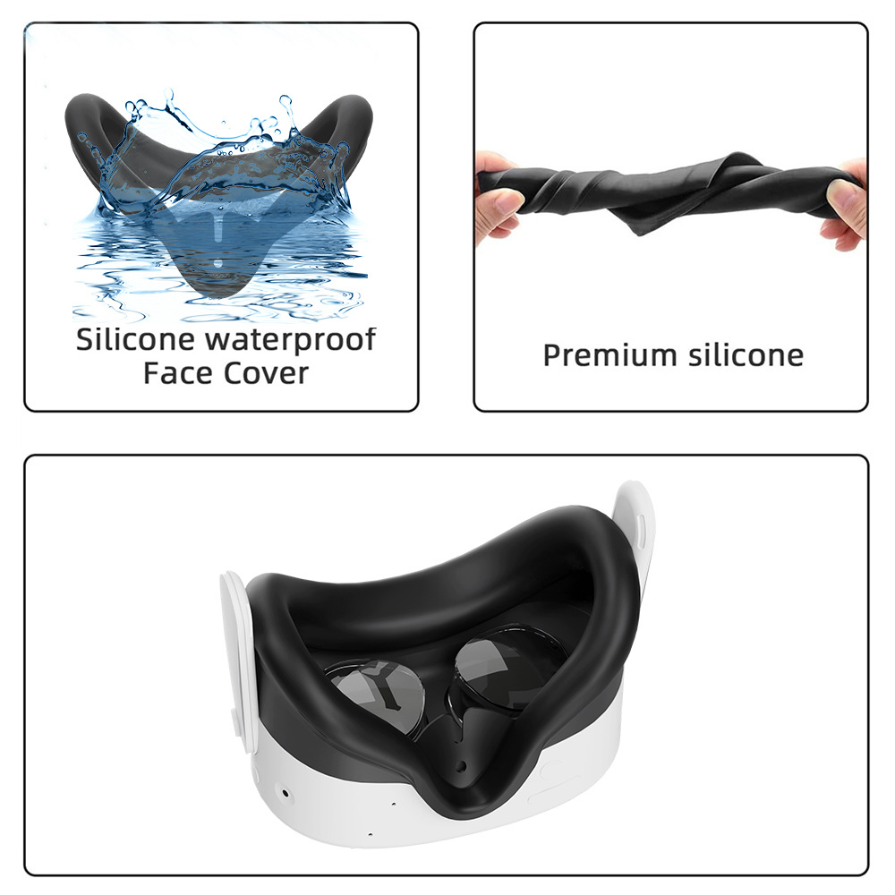 New Meta quest3s silicone protective case mask for comfortable VR game face anti-slip eye mask accessories Application Scenario