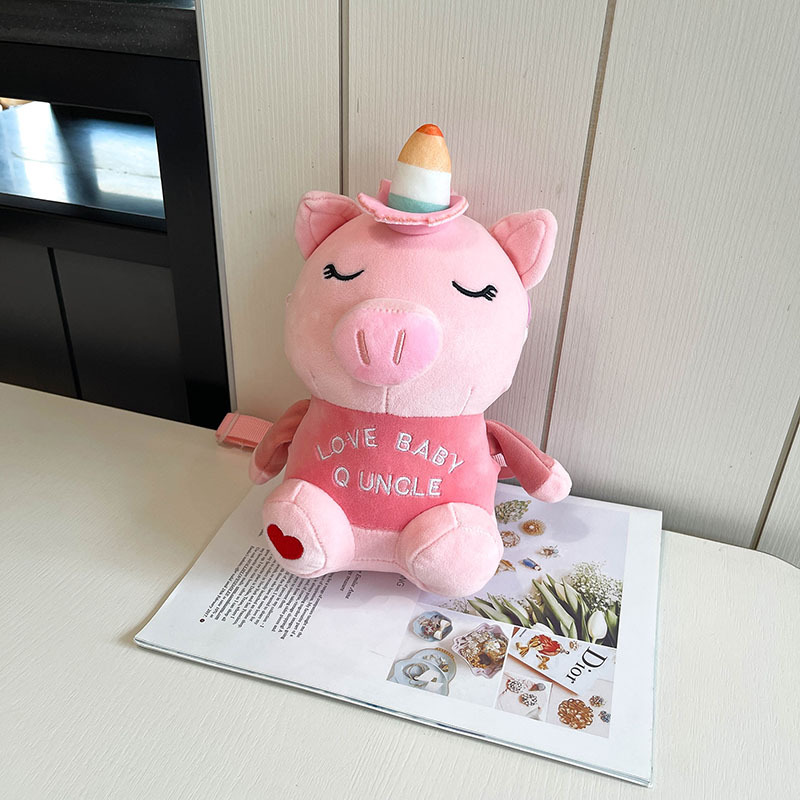 2021 New style Student cute Unicorn Lolita single-shoulder crossbody children's bag, plush bag, claw machine doll bag full figure