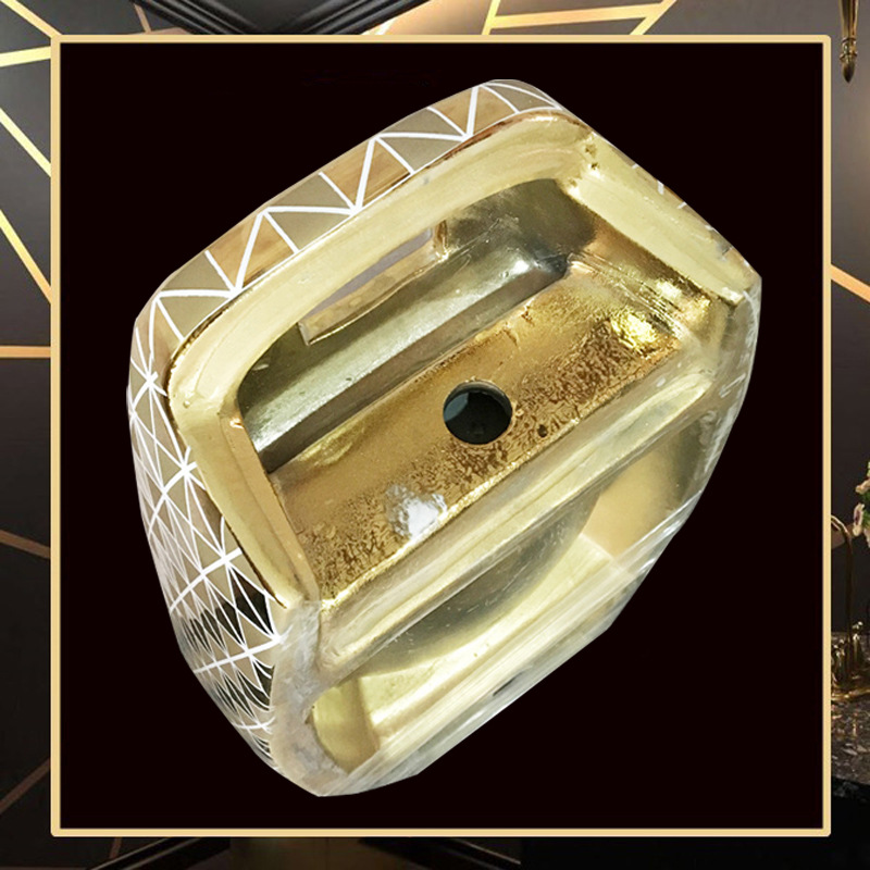 Gold-plated hanging urinal, floor urinal, men's sensor urinal project, ceramic KTV, gold urinal Specification drawing