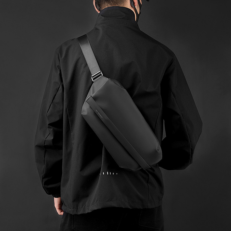 WEPOWER's new men's chest bag, casual single-shoulder crossbody bag, and casual multi-functional large-capacity magnetic buckle waist bag Specification drawing
