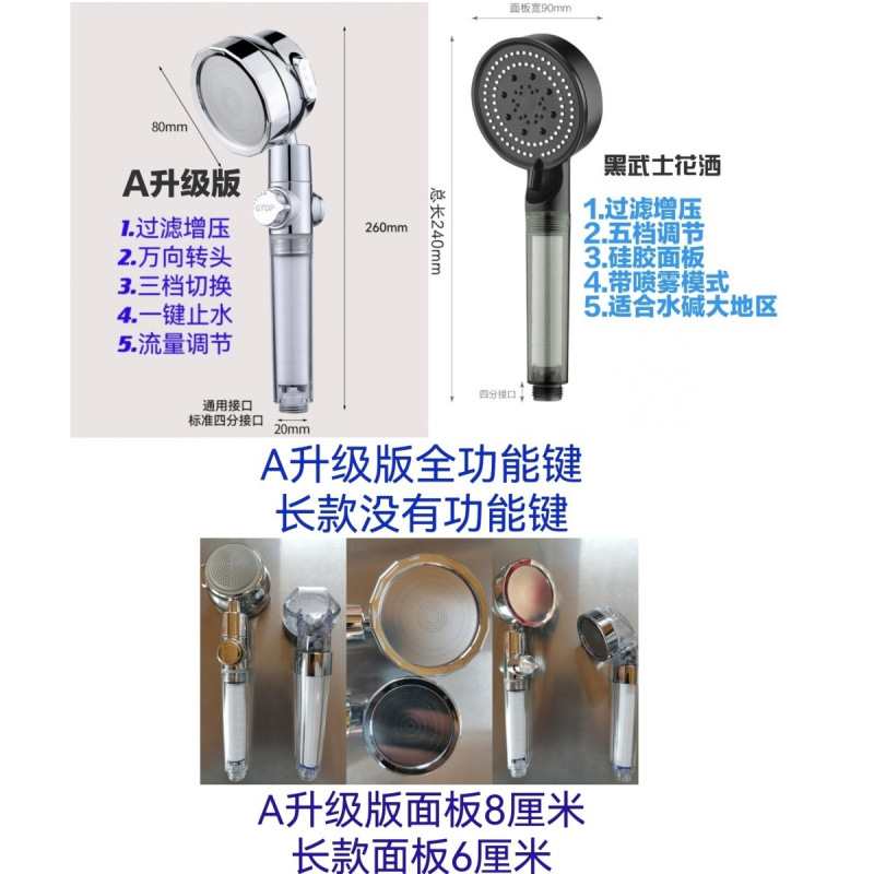 Bathroom heater, pressurized filter, shower head, water heater, pp cotton bathroom, household shower head, travel hotel shower, foreign trade factory chain Application Scenario