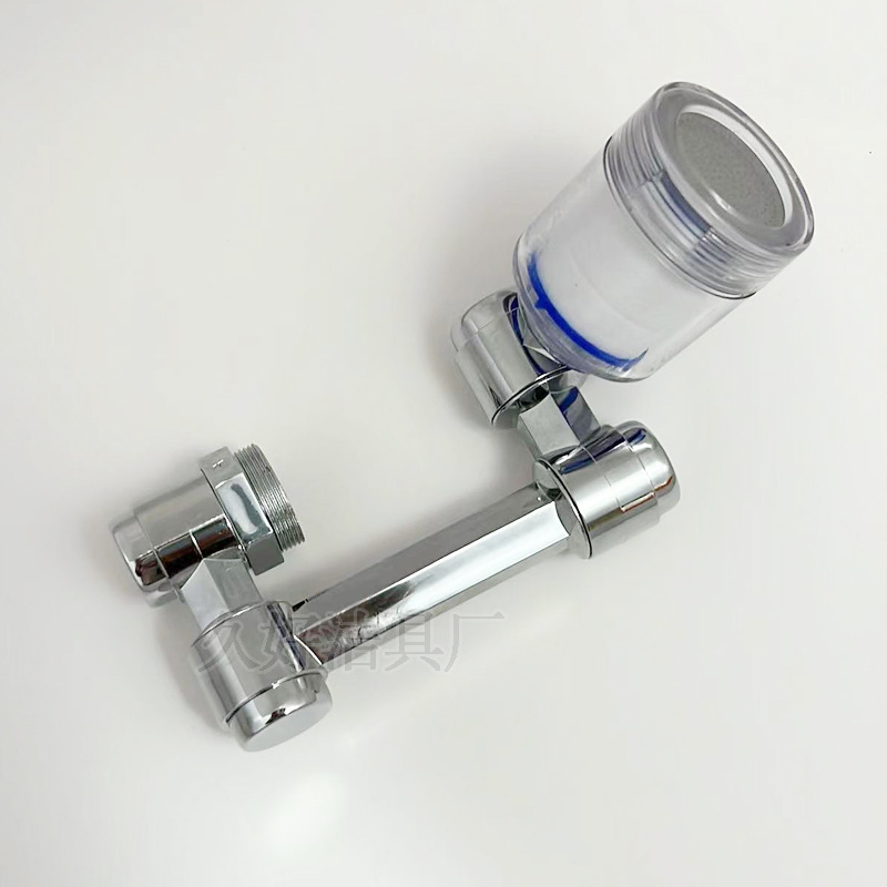 The new type of filter faucet mechanical arm can rotate 1080°, extend the bubble generator, filter joint and anti-splash rocker arm Specification drawing