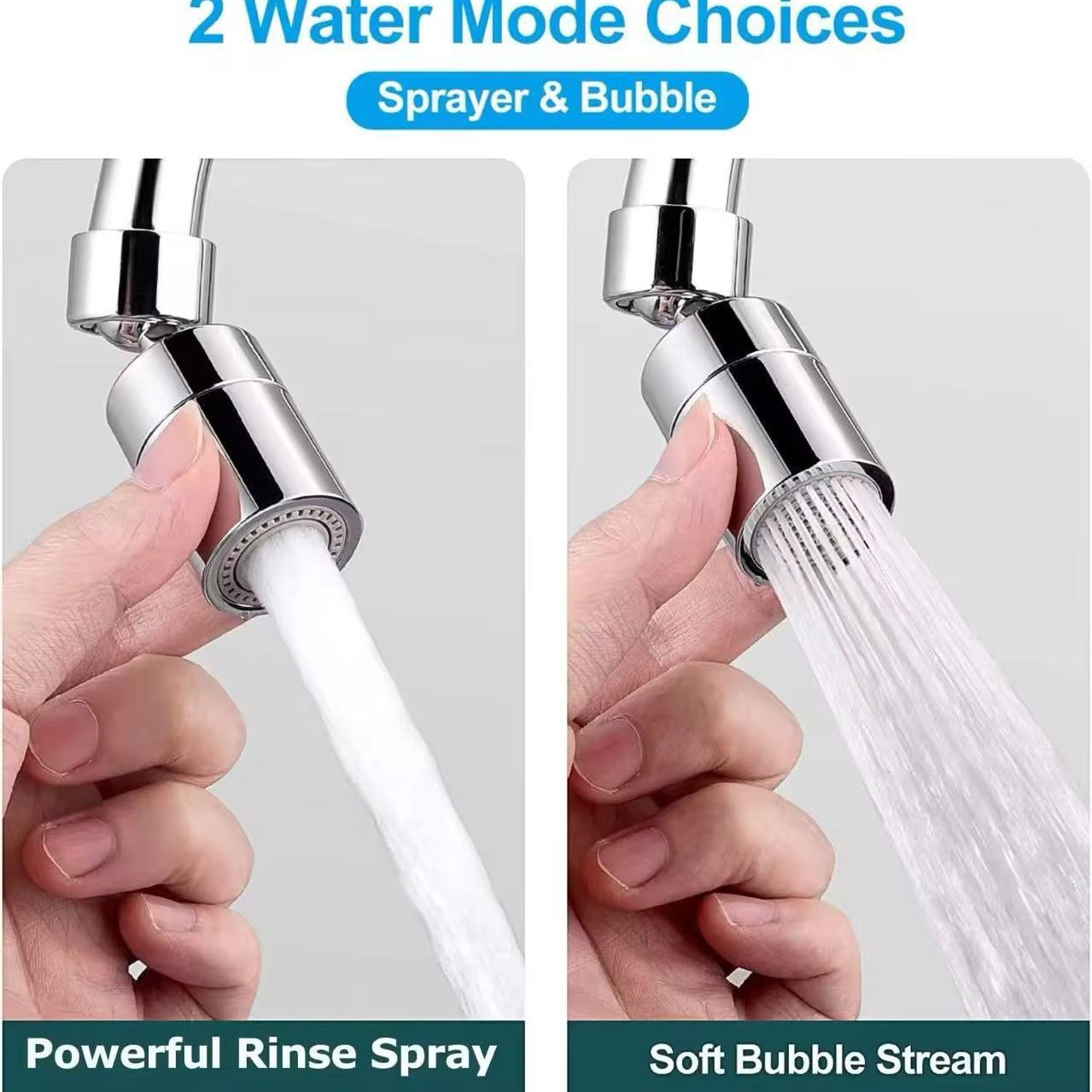 Universal faucet bubble extender, bathroom water outlet anti-splash faucet aerator, water-saving accessories Application Scenario
