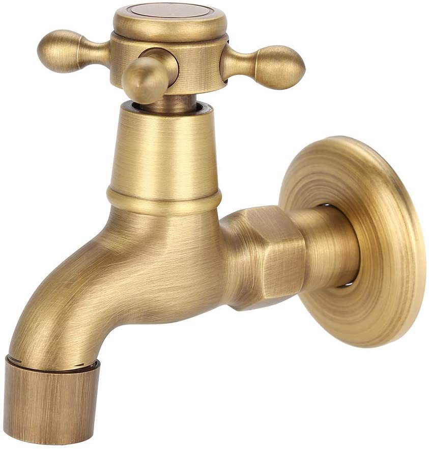 Copper antique European style retro 4 points 6 points single-cooling washing machine faucet mop sink extended faucet faucet nozzle bathroom Item Picture