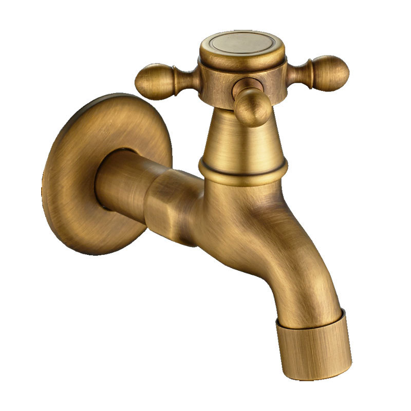 Wholesale manufacturer of plumbing hardware: Brass material, antique bronze color mop, small dragon head faucet for cooling, wall-mounted faucet full figure