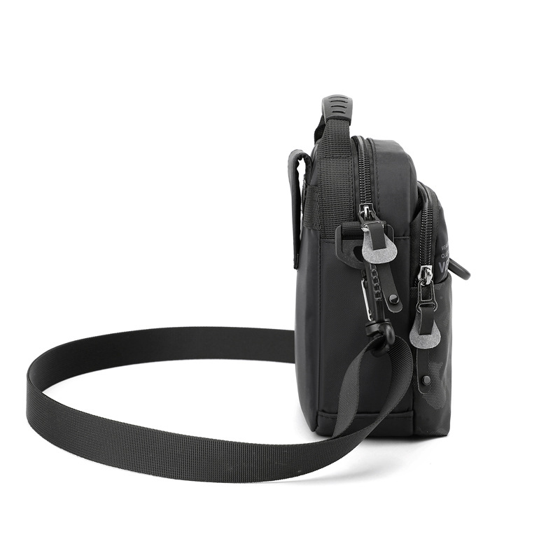 WEPOWER Men's lightweight sports single-shoulder crossbody bag, multi-functional belt hanging bag, vertical small bag, casual men's bag Specification drawing