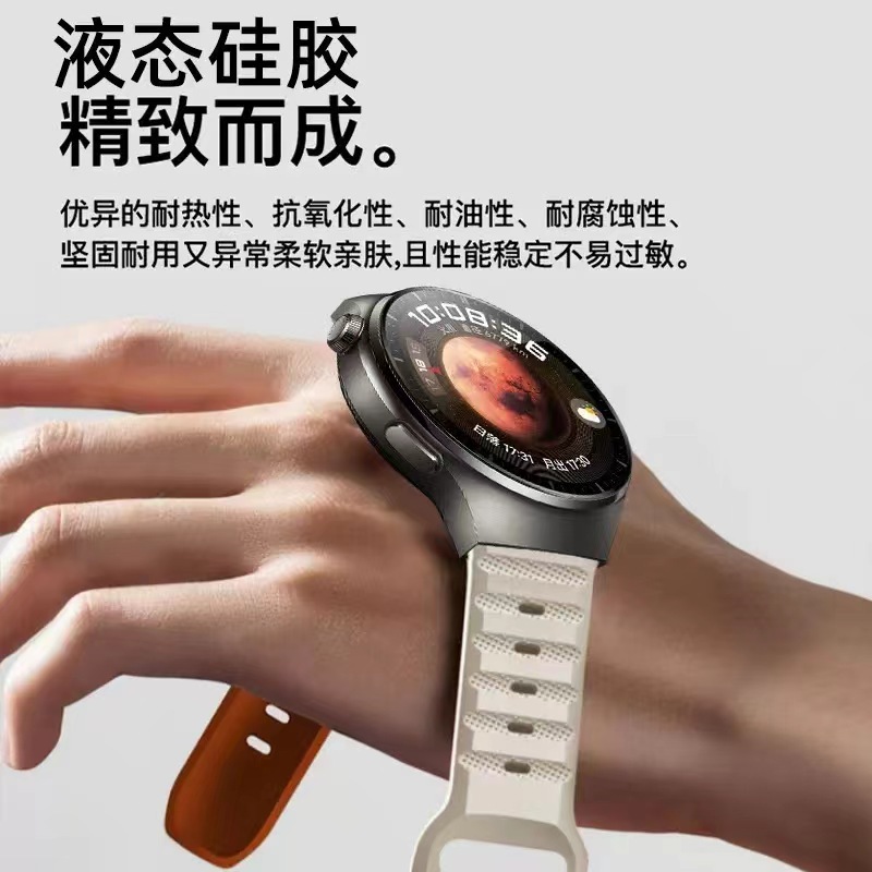 Suitable for Samsung watch5 with dot pattern 20mm strap and Huawei Honor 22mm silicone replacement strap Specification drawing