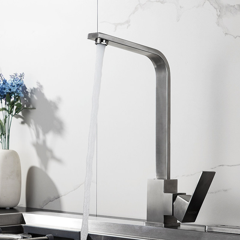 Faucet, kitchen, cold and hot stainless steel double sink, washbasin, rotatable sink, sink, water bar, each square Specification drawing