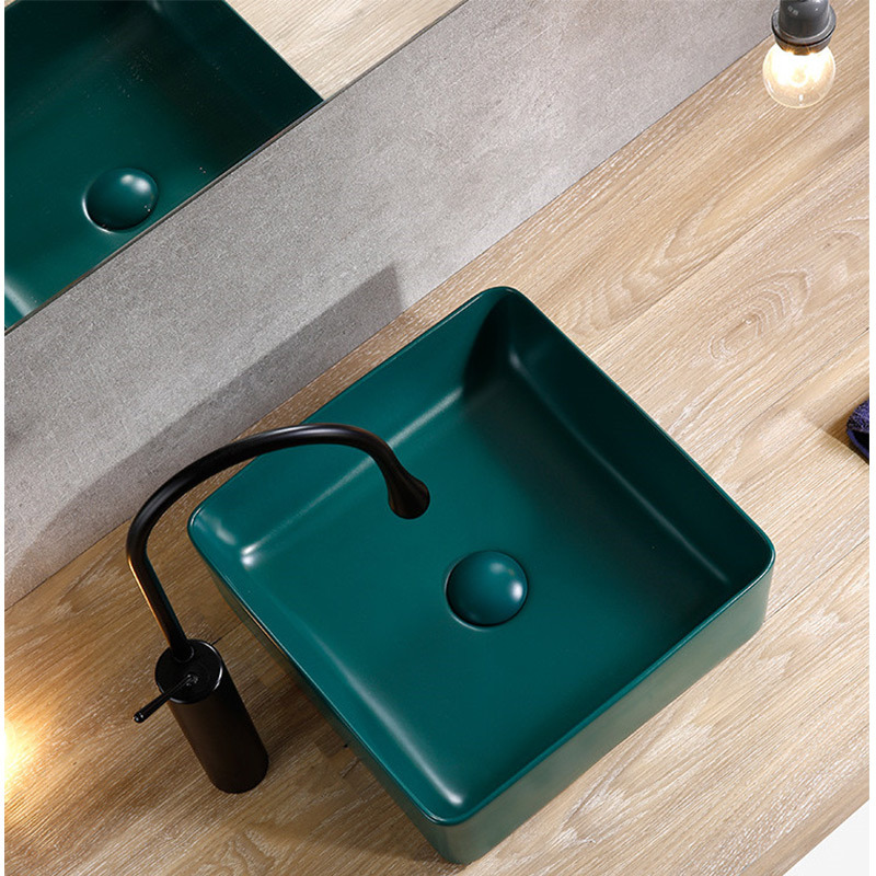 Cross-border foreign trade household hotel copper body, gold and black art basin, countertop basin faucet, countertop basin water drop faucet Specification drawing
