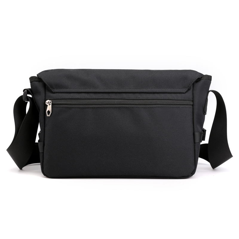 Factory direct sales of new men's trendy and cool crossbody bags, waterproof Oxford fabric men's bags, practical business computer bags, single-shoulder bags Specification drawing