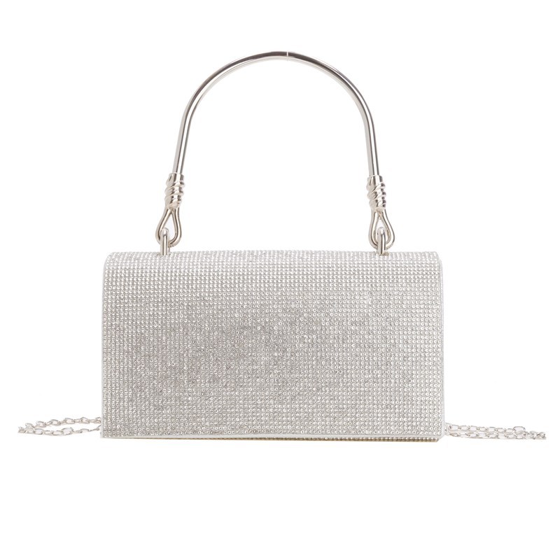 New cross-border full-diamond shiny handbags, birthday, wedding, banquet and dinner bags, single-shoulder bags, crossbody bags and handbags Item Picture