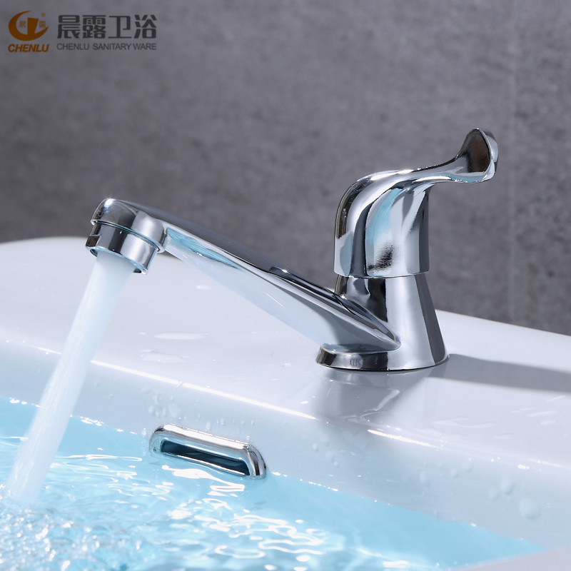 Cross-border Thailand export 96 washbasin faucet 4 points single cold water column basin quick-opening faucet washbasin washbasin Specification drawing