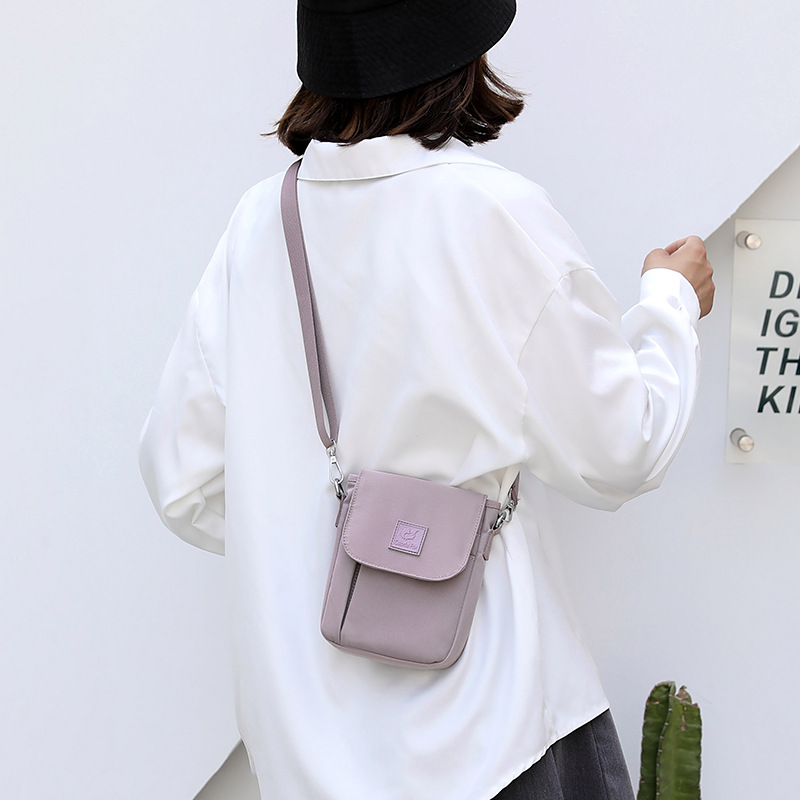 New cross-border women's bag: Versatile women's single-shoulder bag, waterproof nylon mom bag, casual women's crossbody phone bag Specification drawing