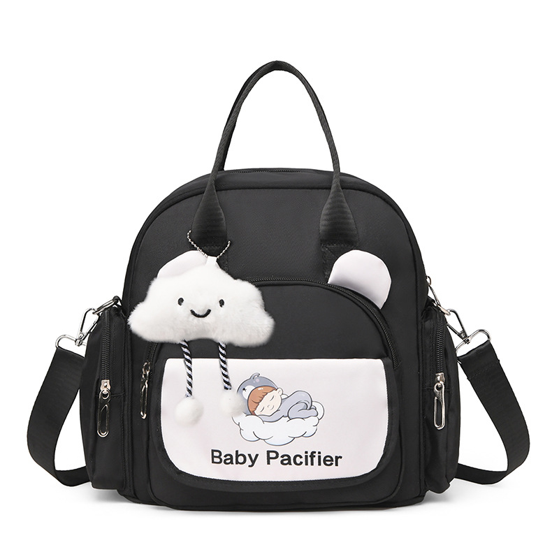 Cartoon lightweight outdoor mommy bag, hand-held backpack, multi-functional outdoor single-shoulder casual and versatile crossbody bag Item Picture
