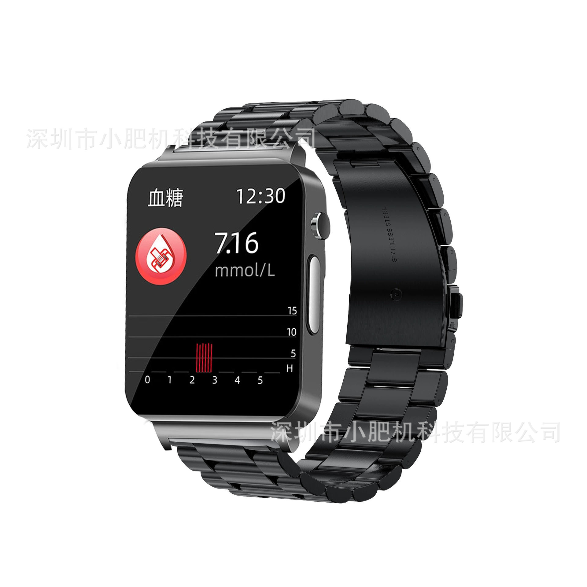 KS03 smartwatch: Blood lipid, heart rate, blood sugar, uric acid, blood oxygen, electrocardiogram, sleep monitoring, fitness band watch details Picture
