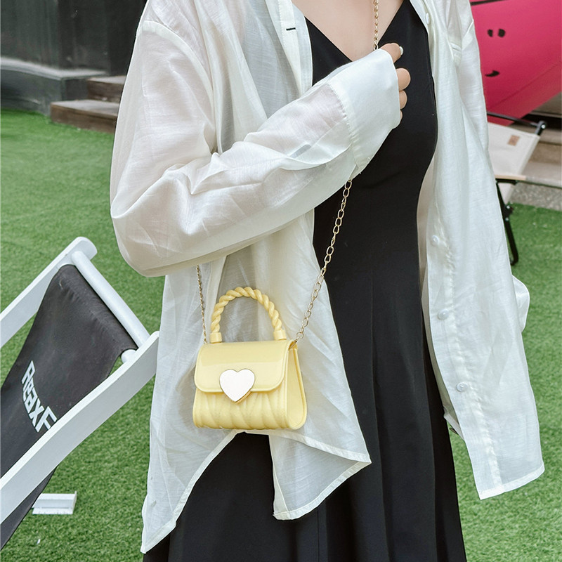 The Korean version of the children's bag 2025 summer new fashion girls' jelly bag is stylish and cute, and the little girl's coin purse is trendy Specification drawing