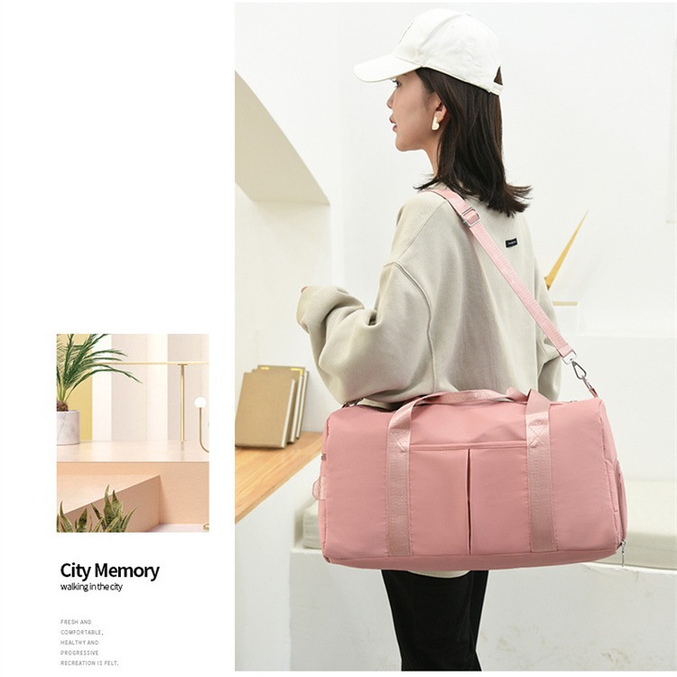 Travel fitness bag, women's short-distance luggage bag, large-capacity portable travel bag, lightweight waterproof maternity bag, storage bag full figure