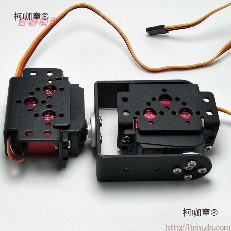 The new DIY Zhirui model features a 2-degree-of-freedom high-torque joint robot, mechanical arm, servo, gimbal, support, and Taibao details Picture
