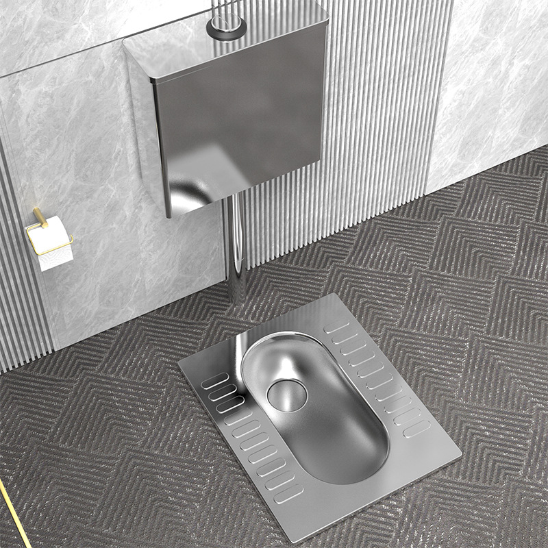 Customized 304 stainless steel squat toilet by the manufacturer, easy to clean, public toilet, bathroom, prison squat toilet Specification drawing