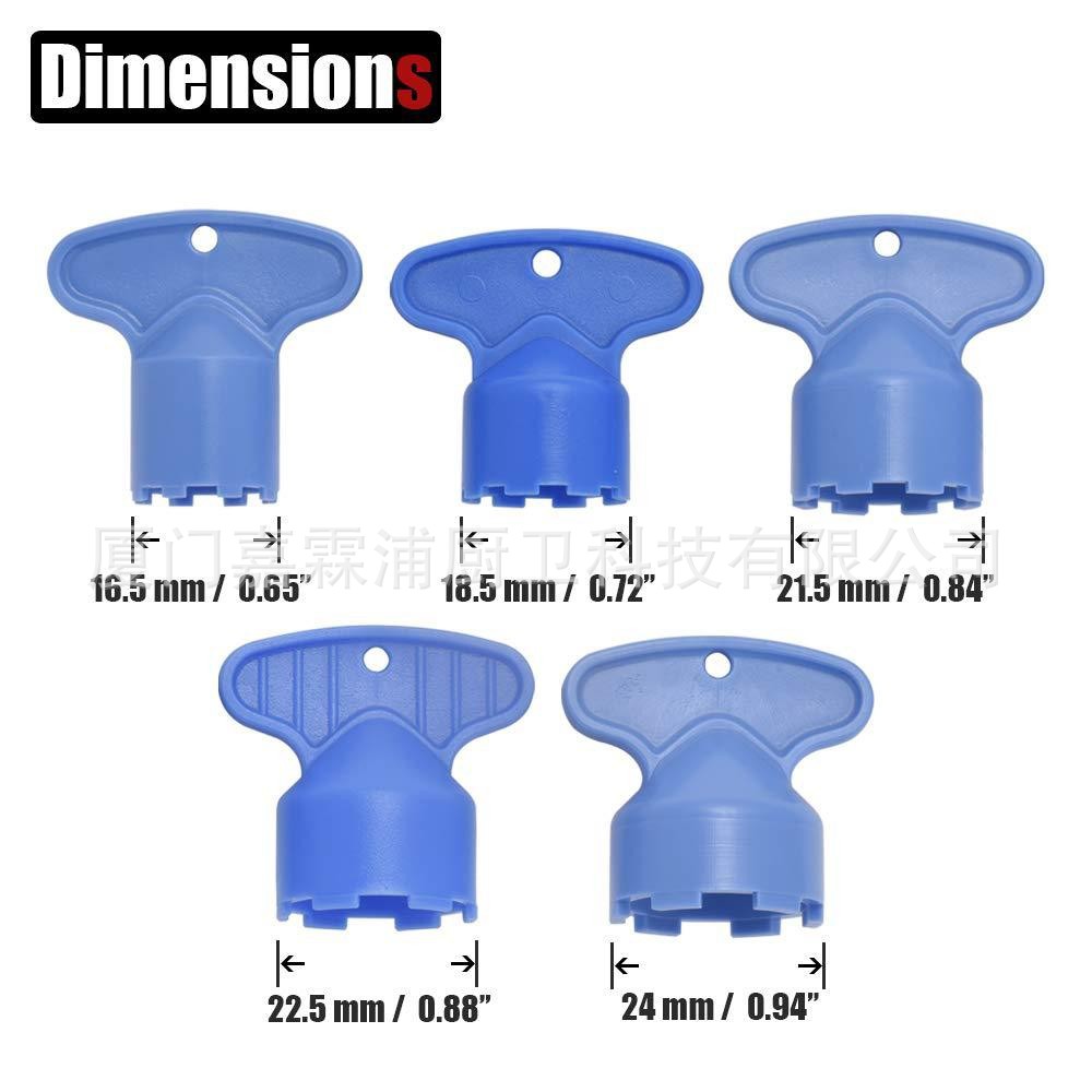 Kitchen and bathroom water outlet filter screen foaming device wrench accessories, faucet water outlet filter device wrench foaming device full figure