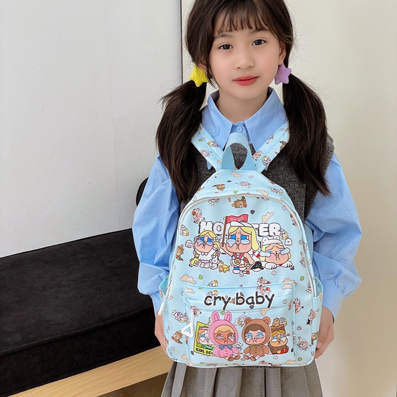 New cartoon-patterned kindergarten small class children's schoolbag for boys and girls aged 4-6, casual and lightweight backpack Specification drawing