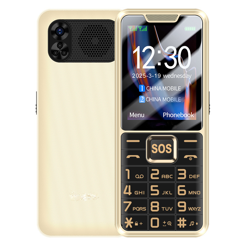 A new cross-border 2.4-inch screen 2G full-network compatible 4G senior mobile phone with loud sound, large screen and large font Type-C senior mobile phone Item Picture