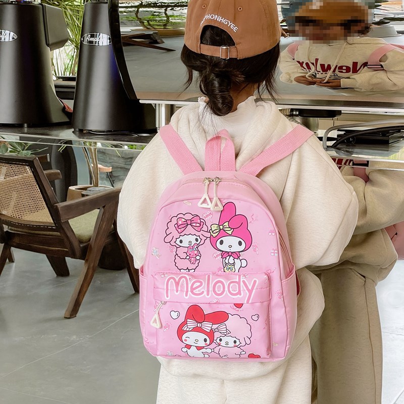 Wholesale of new cross-border kindergarten schoolbags for boys and girls, cartoon Kuromi casual backpacks for children aged 2 to 6 details Picture