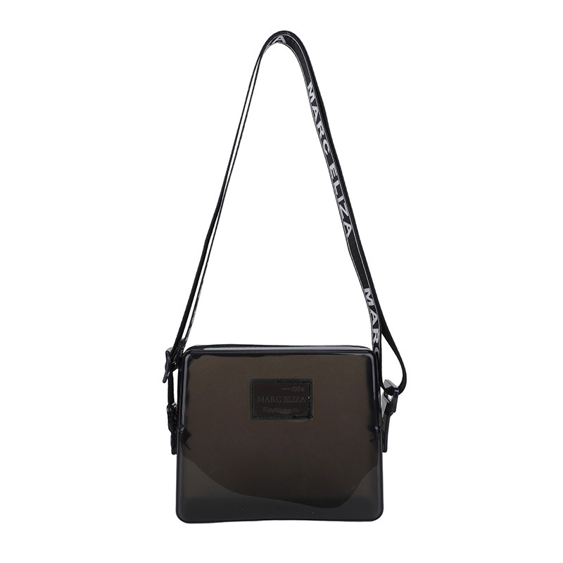 New Spring/Summer 2025 high appearance level bag, color bag, single-shoulder crossbody phone bag, beach wide shoulder strap transparent jelly bag details Picture