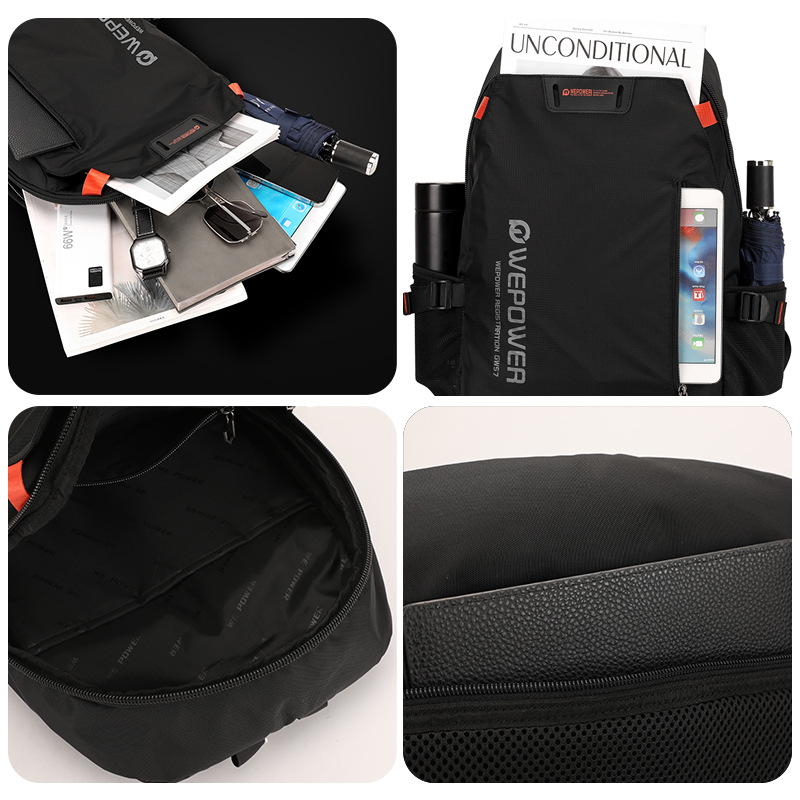 WEPOWER's new backpack for men, large-capacity schoolbag for junior and senior high school students, outdoor sports, computer and casual backpack Application Scenario